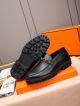 Hermes Black Calfskin Leather Man Shoes 061004 (3)_th.jpg